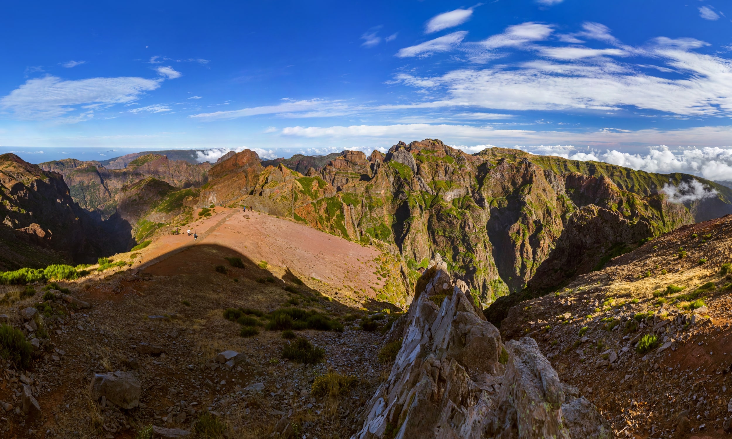 Man har en formidabel udsigt over Madeira fra Pico do Arierio. Foto Viktors Farmor