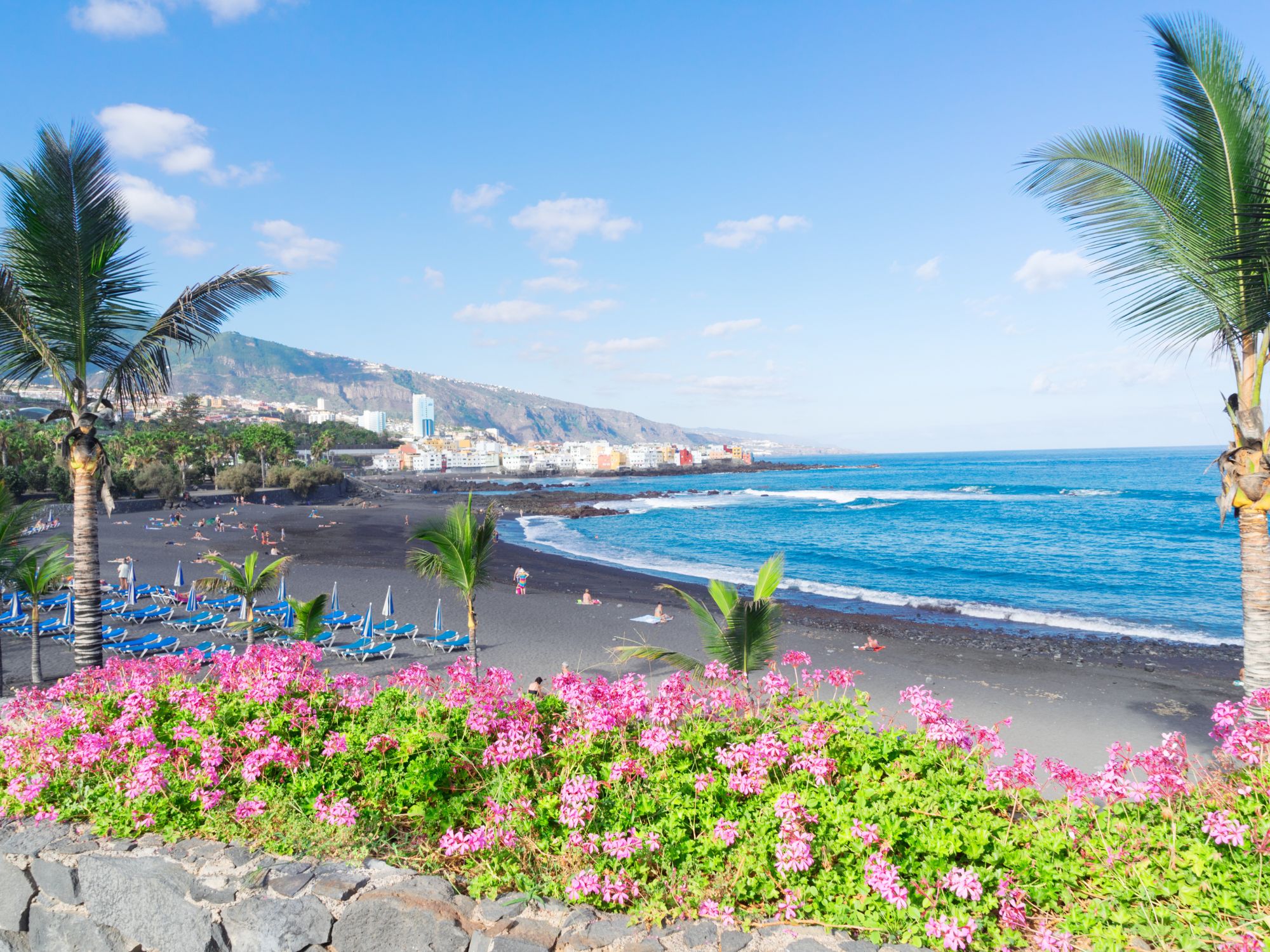 Stranden i Puerto de la Cruz. Foto Viktors Farmor