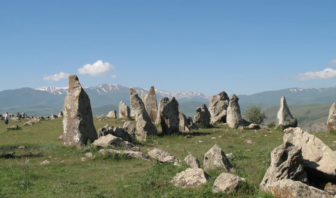 Karahunj (Zorat Stones), også kaldet ”Stonehenge of Armenia” er et gådefuldt sted. Foto Kirsten Gynther Holm