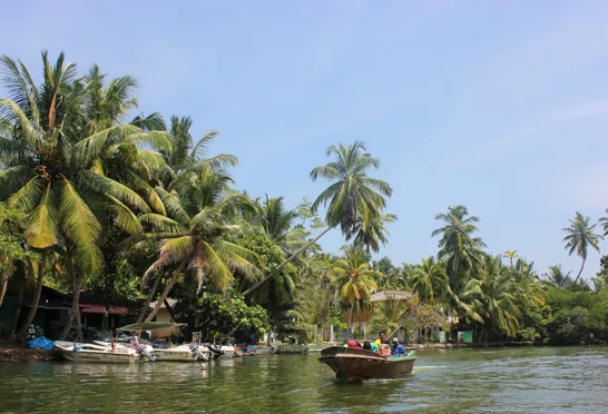 Vi tager på bådtur op ad den brede Madu flod. Foto Rune Bach Bjerrum