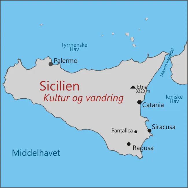 Sicilien - Catania - Ragusa - Siracusa - Pantalica - Etna