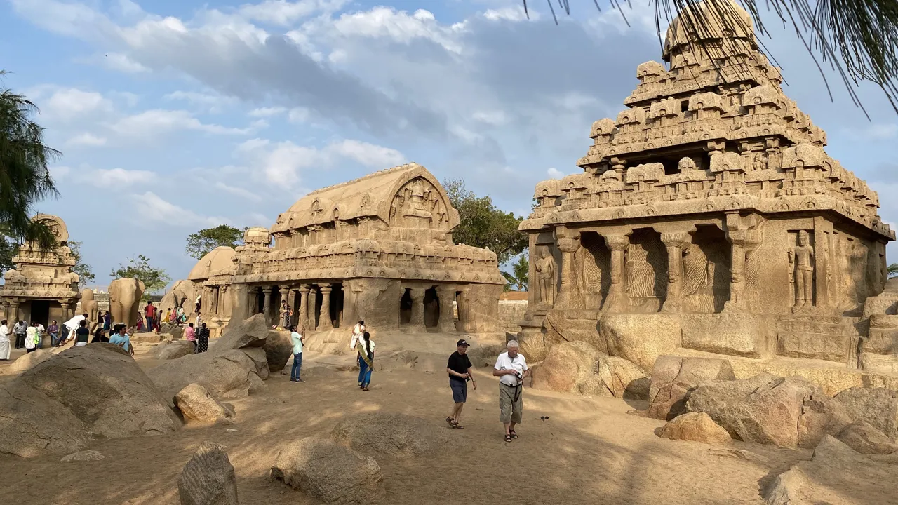 Stentemplerne i Mahabalipuram er mere end 1.000 år gamle. Foto Vagn Olsen