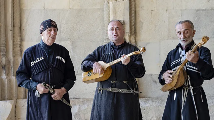 Georgien sangtradition er anerkendt af UNESCO som en del af den immaterielle verdensarv. Foto Inge Lynggaard Hansen