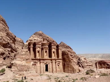 Klostret er den næstmest besøgte seværdighed i Petra efter Skatkammeret. Foto Ruth Hansen