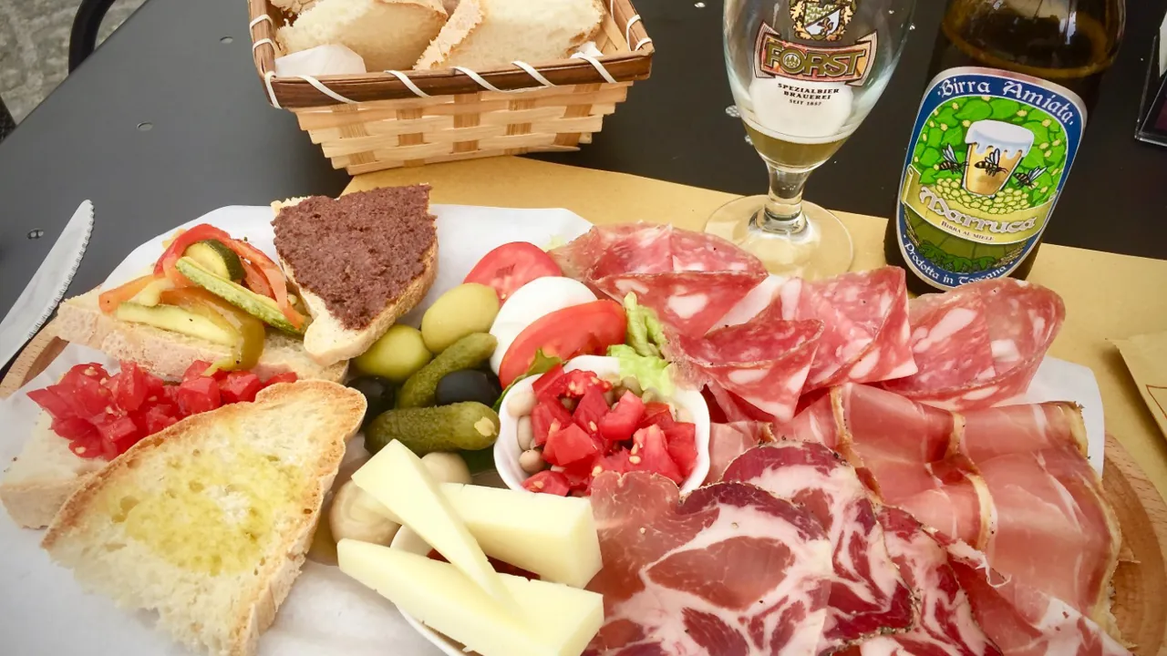 Man går ikke på kompromis med kvaliteten af maden på en rejse til Umbrien i Italien. Foto Lene Brøndum
