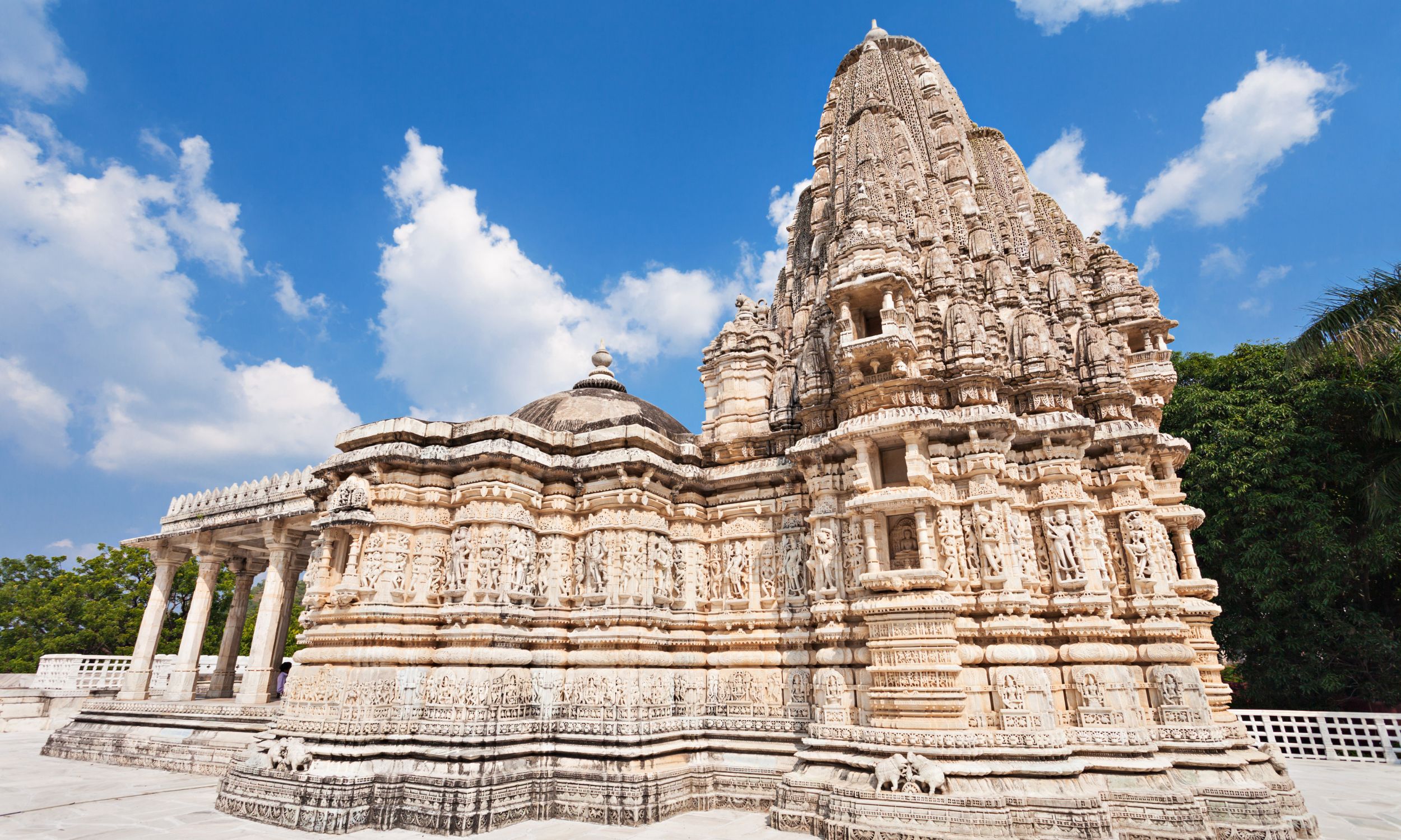 Jain-templerne i Ranakpur er et storslået syn. Foto Viktors Farmor
