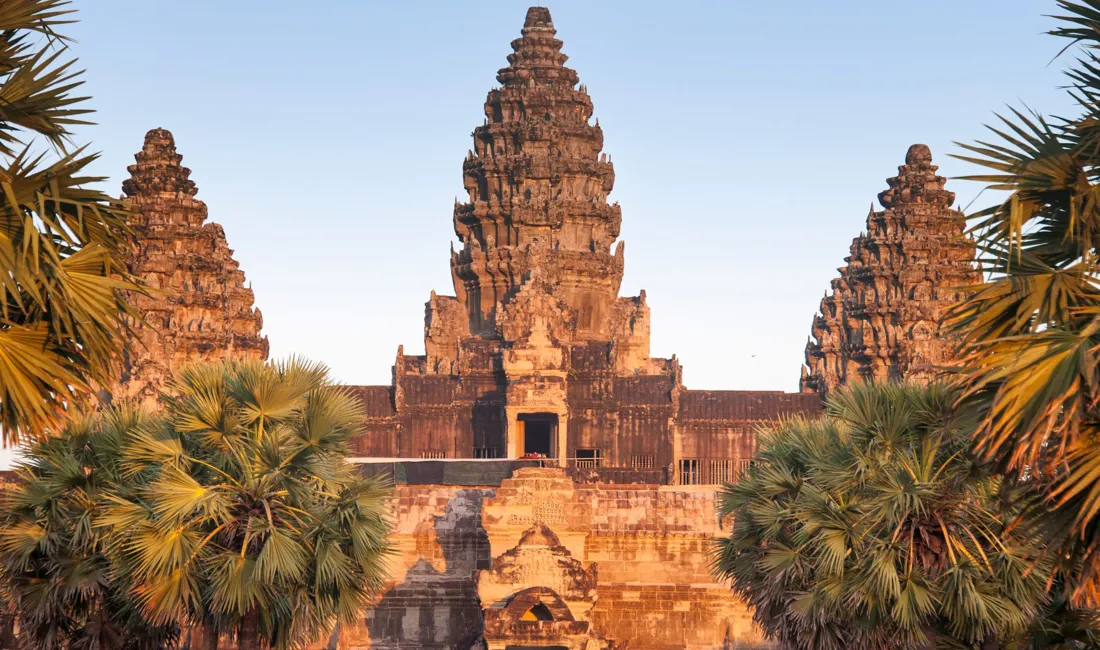 Det imponerende stentemplet Angkor Wat. Foto Viktors Farmor 