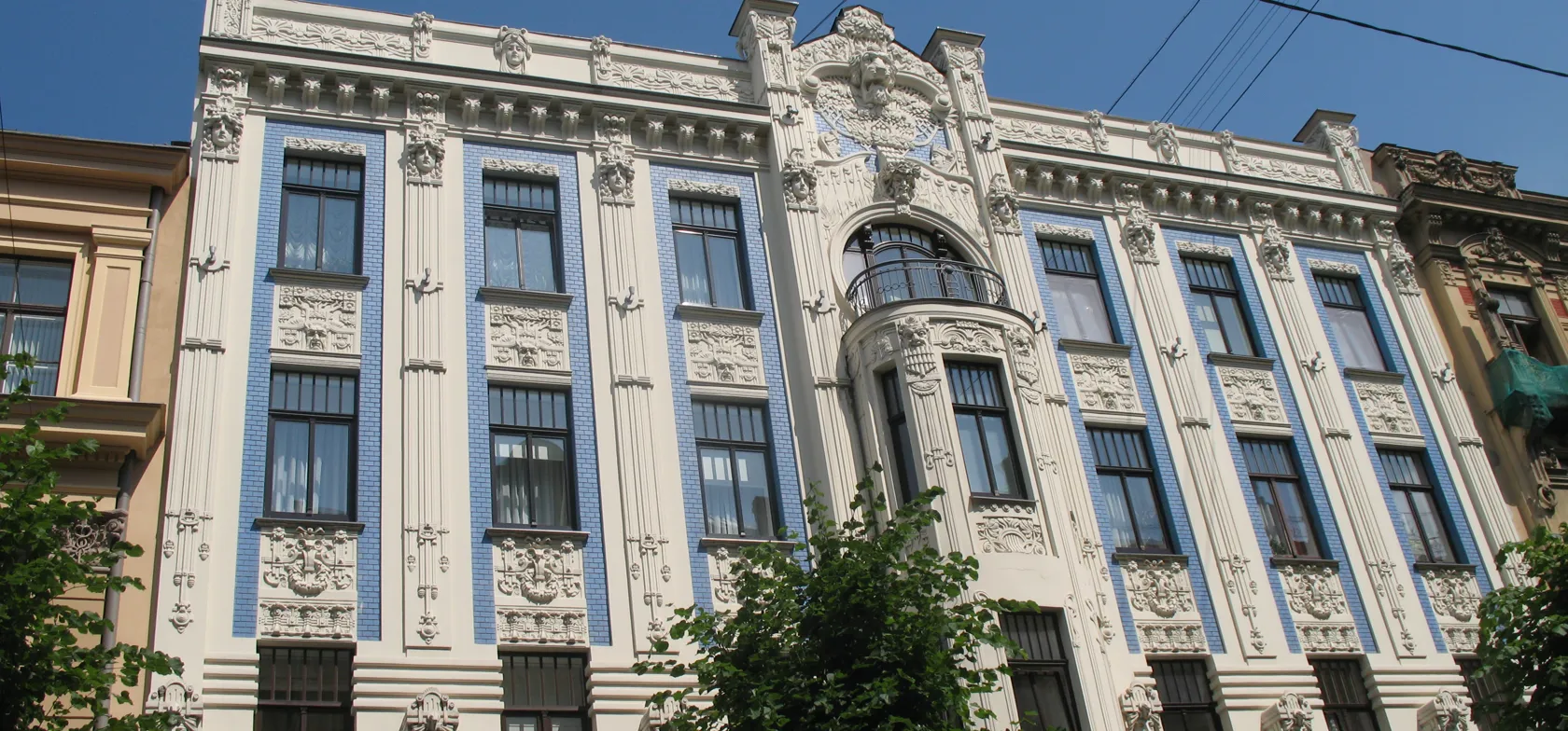 Riga har mange smukke art nouveau huse og inspirerende arkitektur. Foto Kirsten Gynther Holm