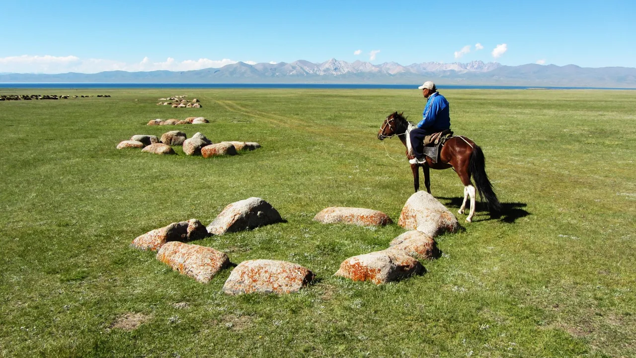 Heste spiller en stor rolle i det traditionelle Kirgisistan. Foto Nette Kornerup