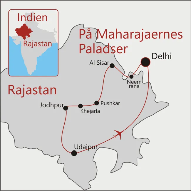 Maharajaernes Paladser - Indien - Rajastan