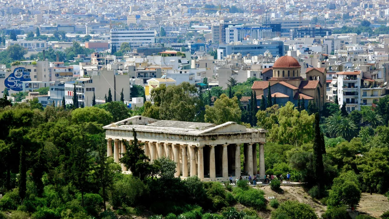 Agora set fra Akropolis. Foto af Anders Stoustrup