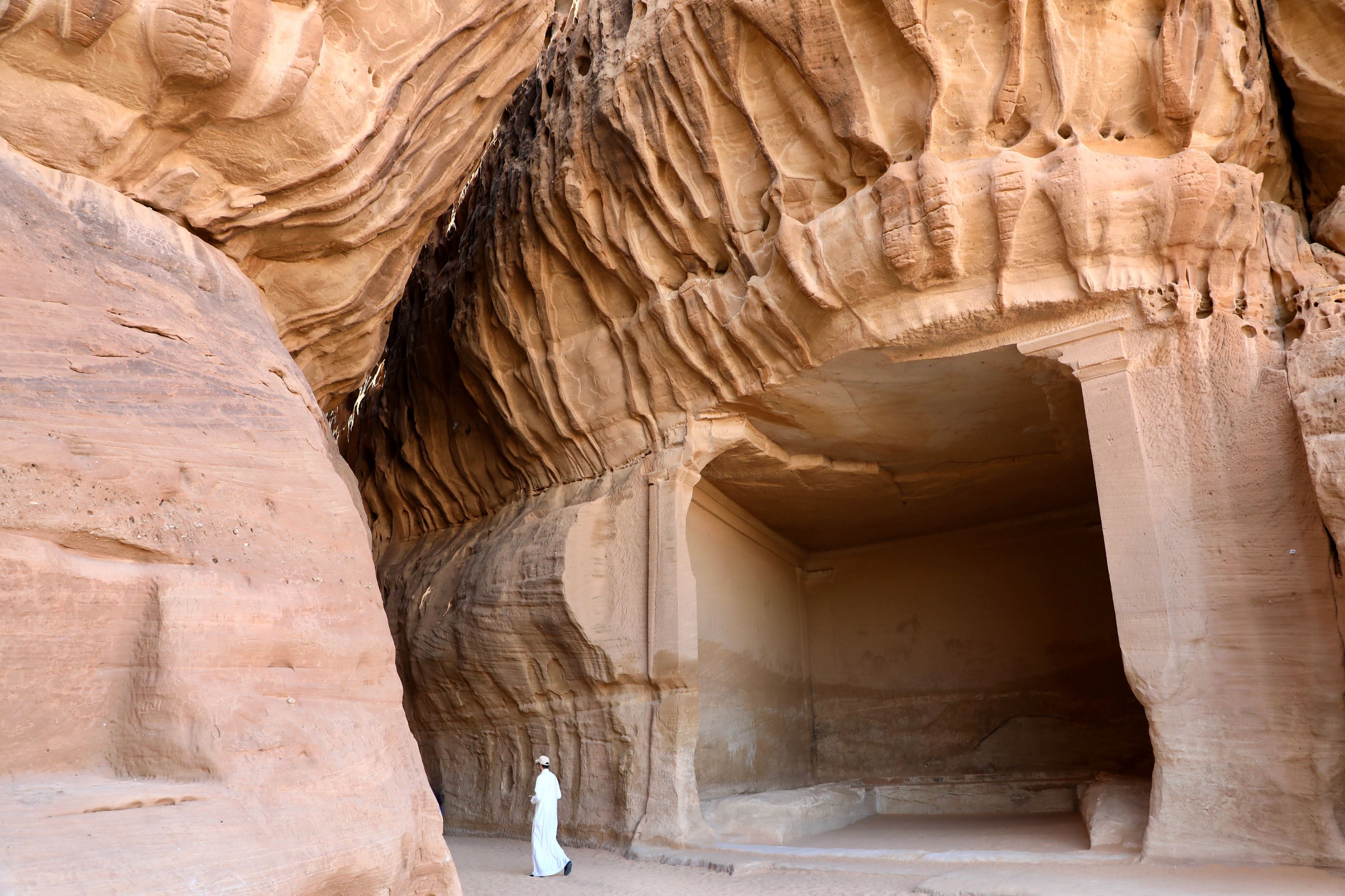 Hule (Diwan) ved Jabal Ithlib hvor man mødtes i Hegra. Foto af Anders Stoustrup