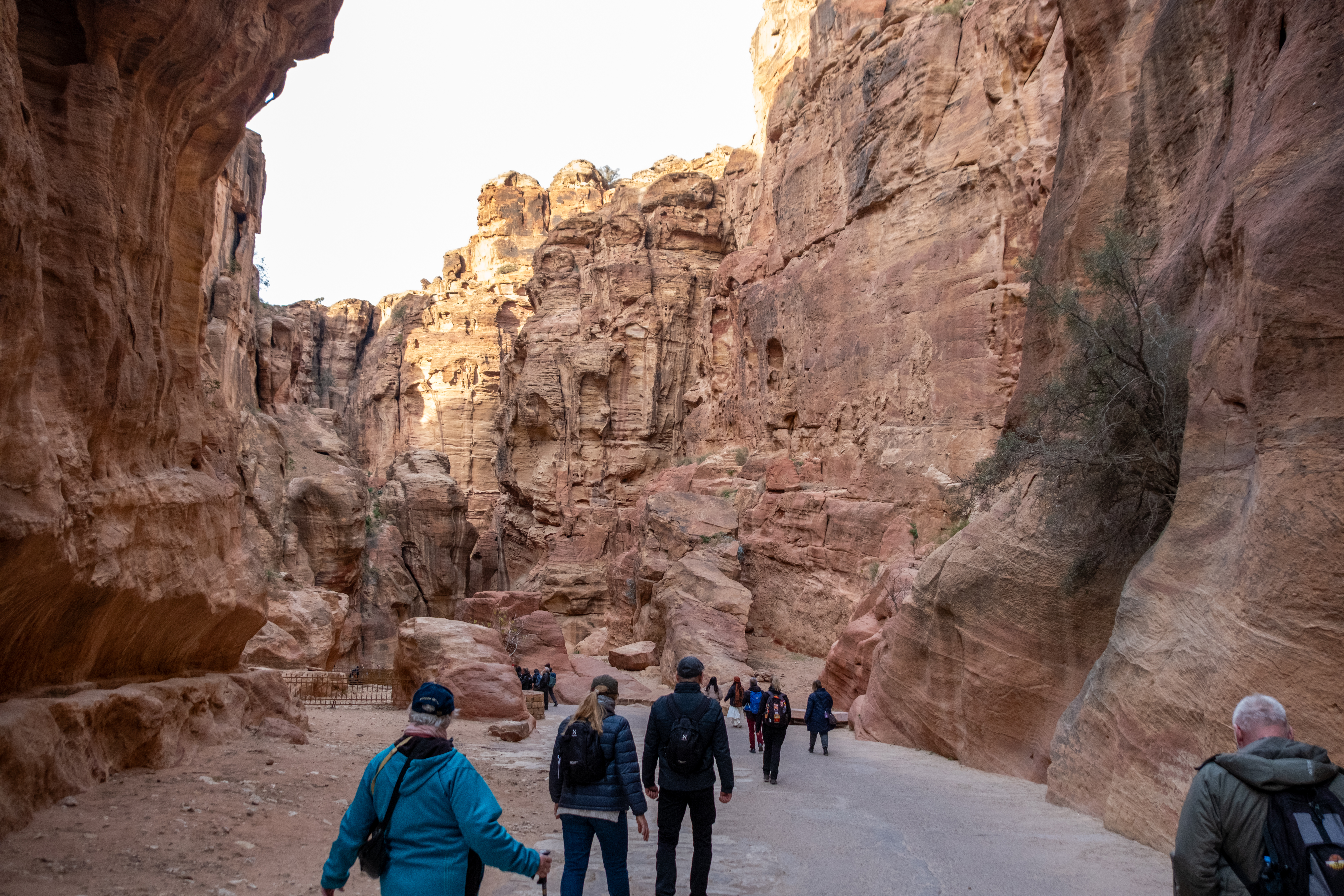 Golfrejsen byder også på en vandretur igennem gådefulde Petra. Foto Carsten Lorenzen