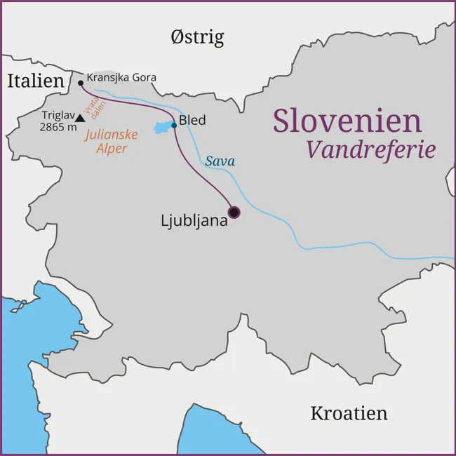 lovenien - Ljubljana -Bled - Julianske Alper - Kranjska Gora