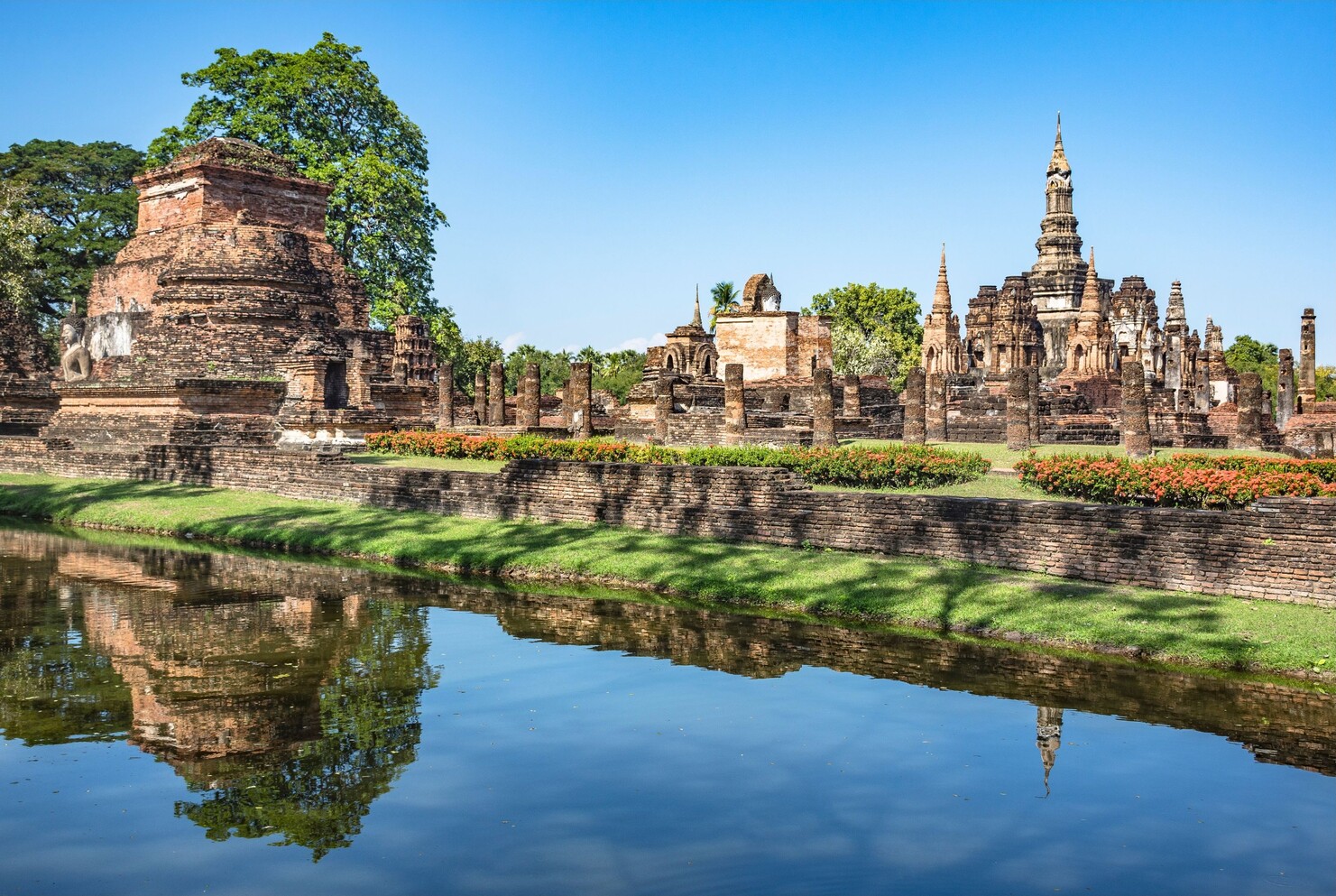 Sukhothai var Thailands første egentlige hovedstad. Foto Viktors Farmor