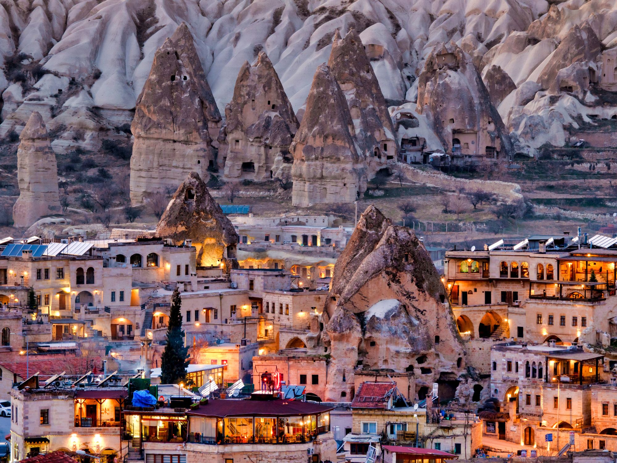 Göreme er en charmerende by i Kappadokien, her bor vi hele ugen. Foto Viktors Farmor