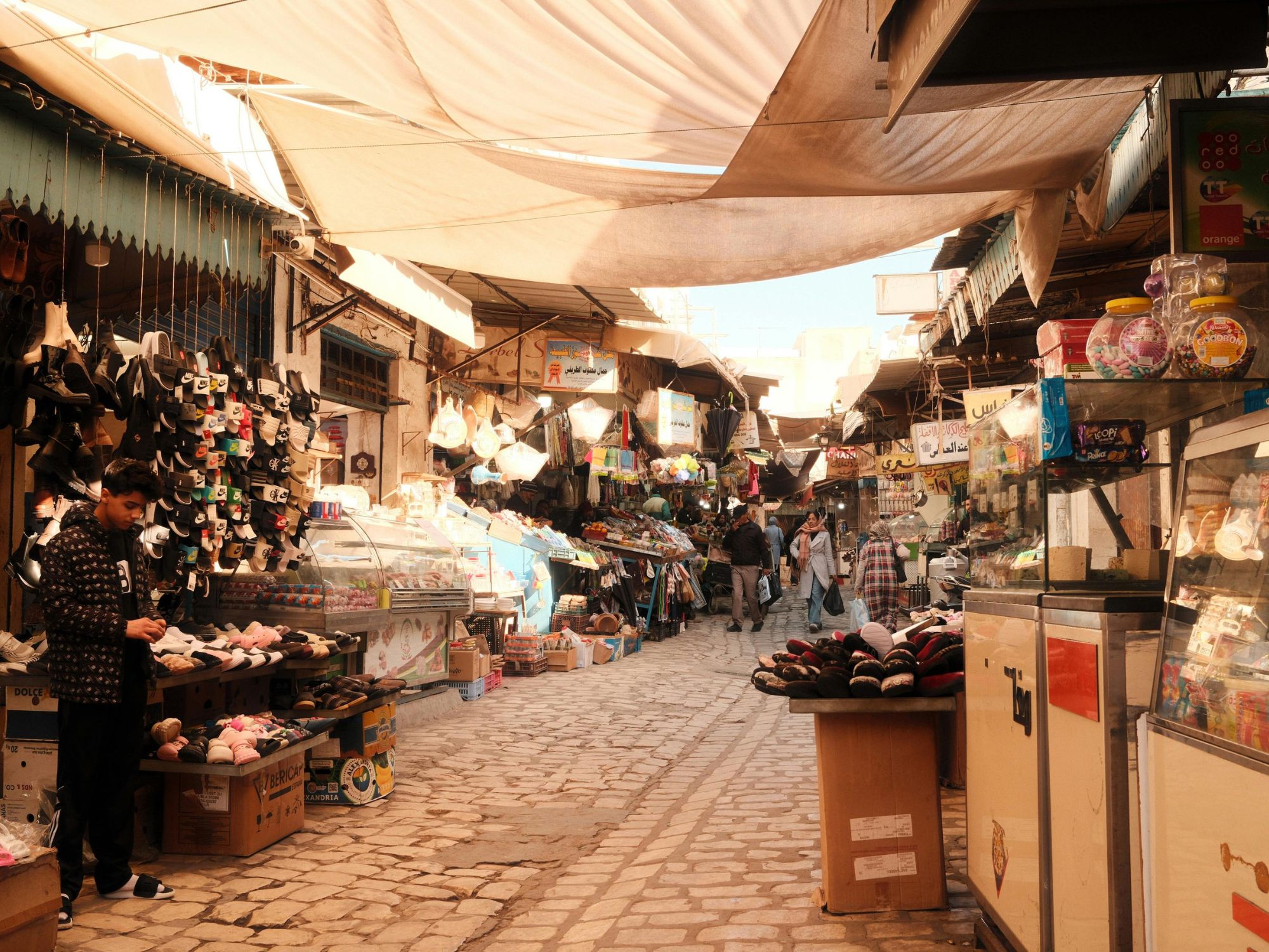 Medinaen i Sfax med en charmerende og lokal stemning. Foto Viktors Farmor