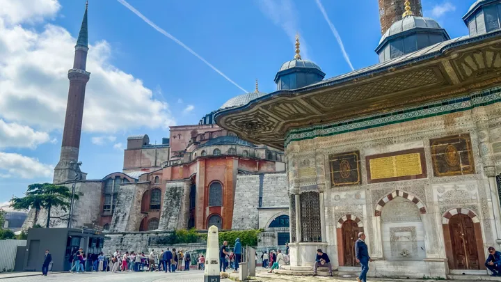 Hagia Sophia blev opført i år 537 af kejser Justinian. Foto Tea Tougaard