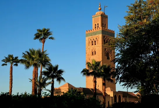 Koutoubia-minareten i Marrakesh er byens varetegn. Foto af Anders Stoustrup