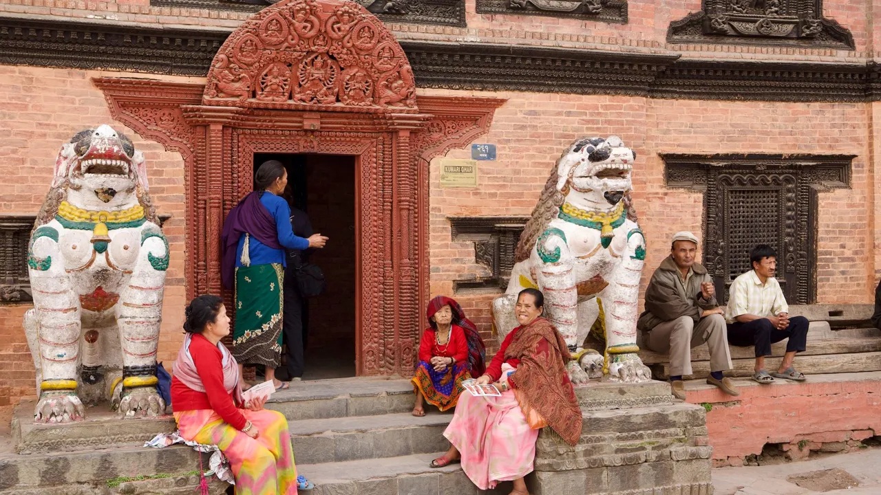 Den levende gudindes palads i Kathmandu. Foto af Anders Stoustrup