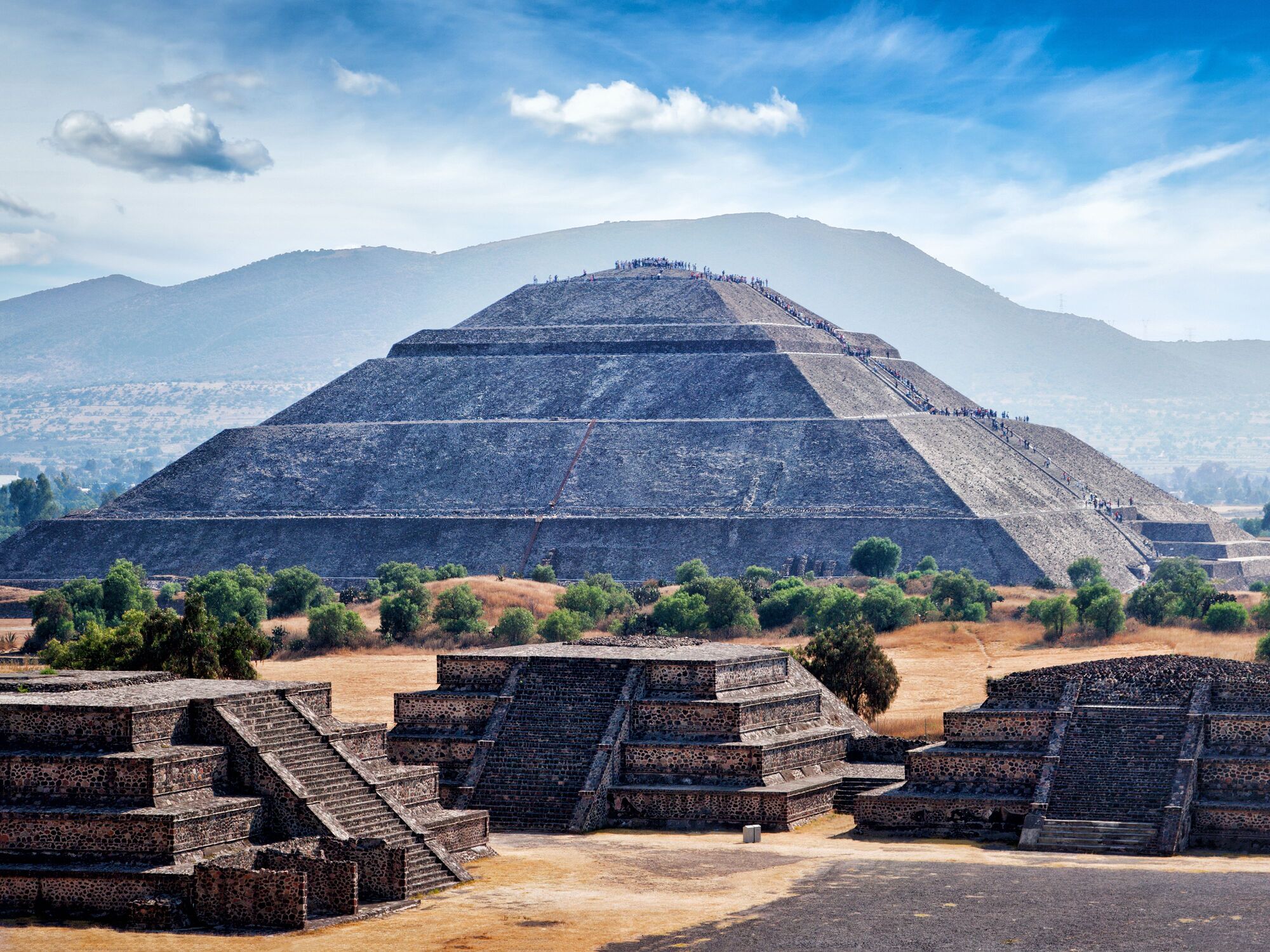 Solens Pyramide i Teotihuacan er blandt verdens største pyramider. Foto Viktors Farmor
