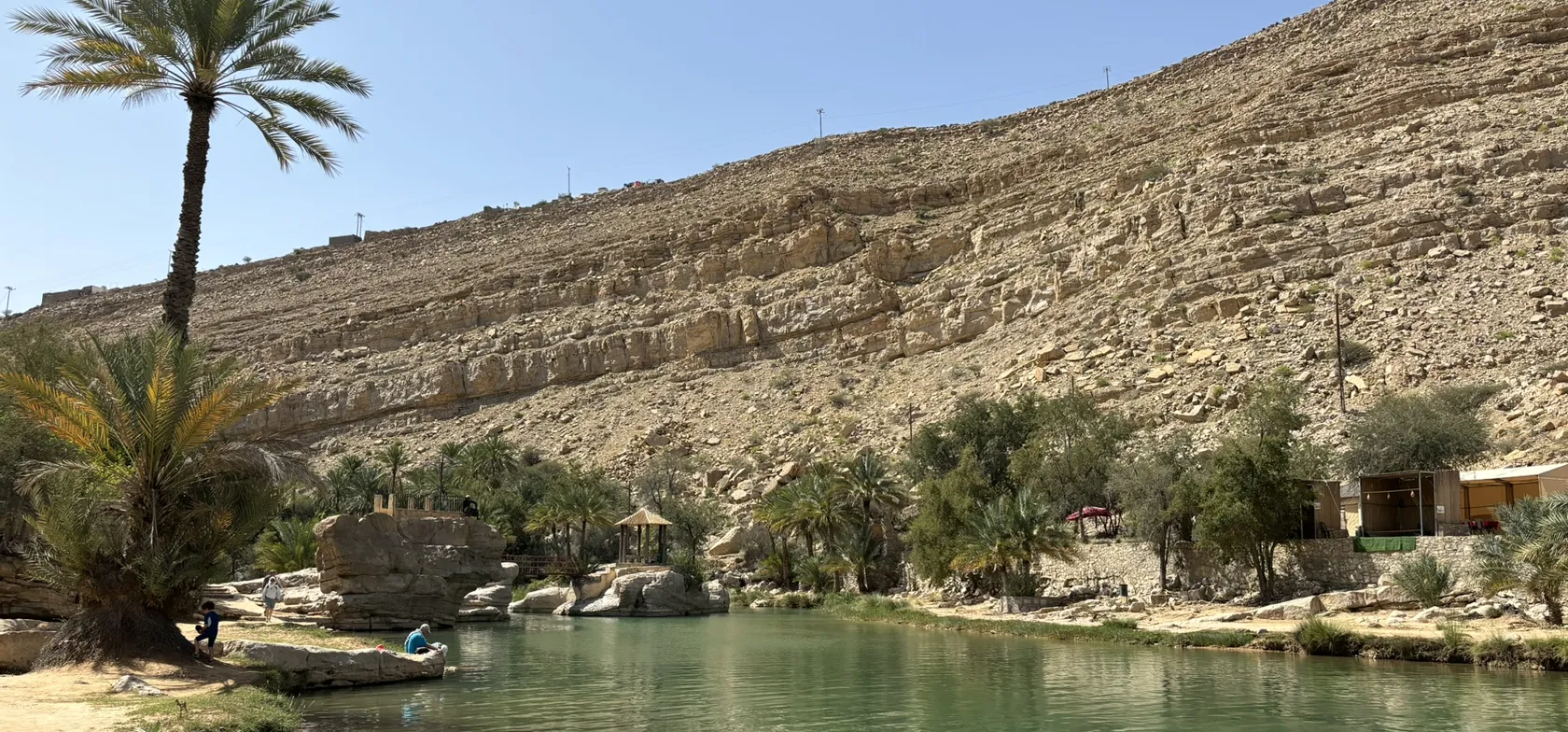 Wadi bani khalid er et idyllisk oaseområde med naturlige ferskvandspooler og frodig vegetation. Foto Ellen Brzost Lindby-Andersen