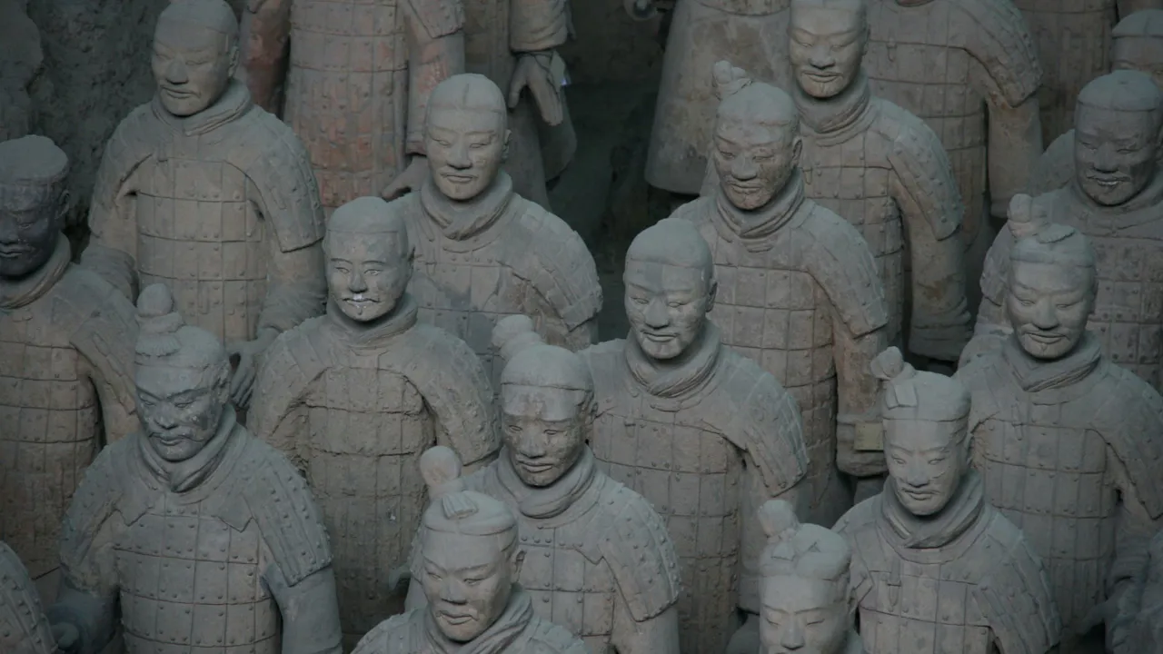Terakotta soldaterne i Xian er alle unikke og repræsenterer forskellige militære rangtrin. Foto Anja Schmidt