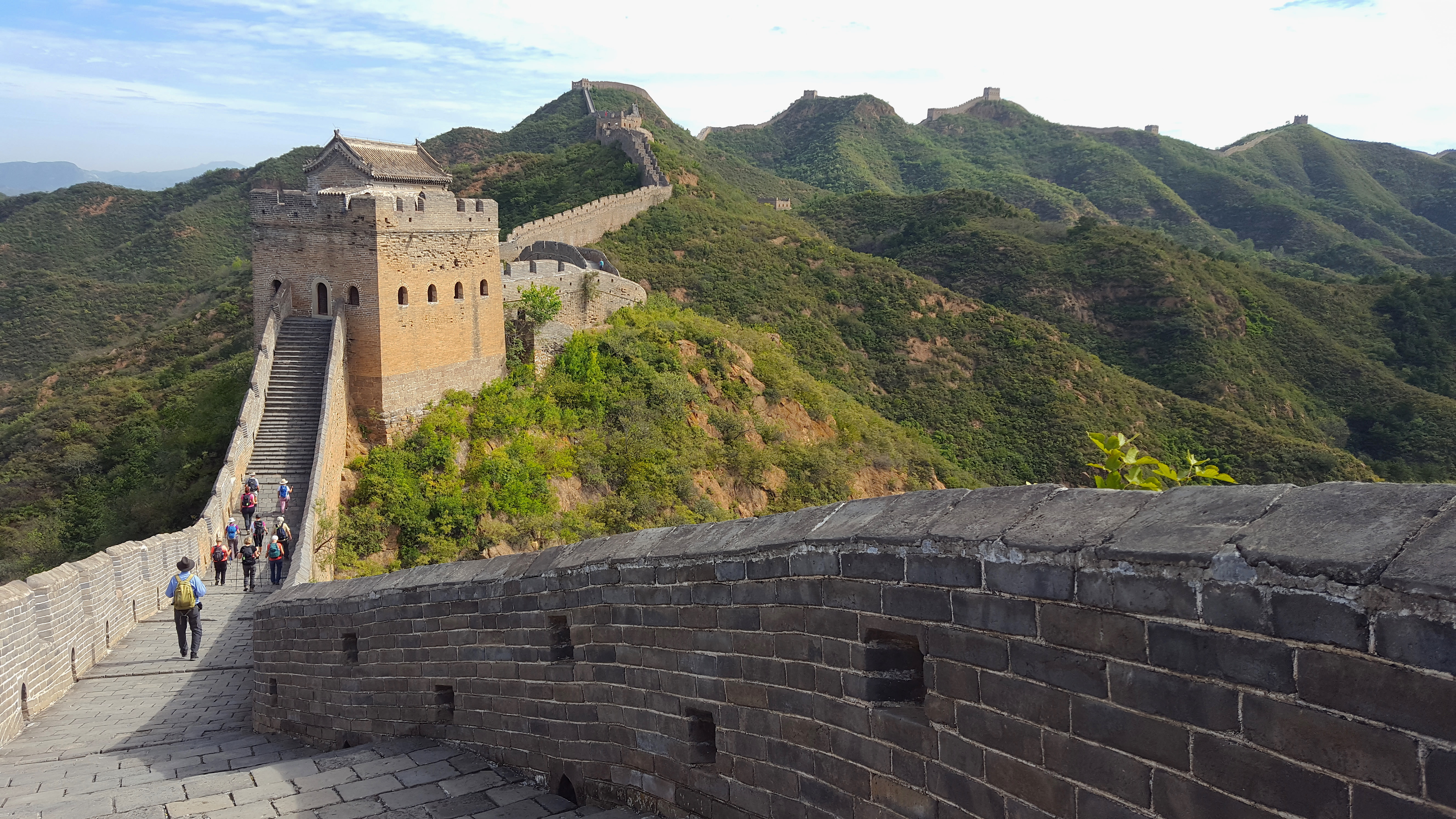 Jinshanling, et af de smukkeste steder ved Den kinesiske Mur. Foto Hanne Christensen
