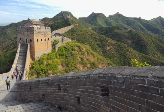 Jinshanling, et af de flotteste steder ved Den kinesiske Mur. Foto Hanne Christensen