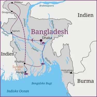 Bangladesh - Dhaka - Rajshani - Khosalpur - Khulna - Mungla