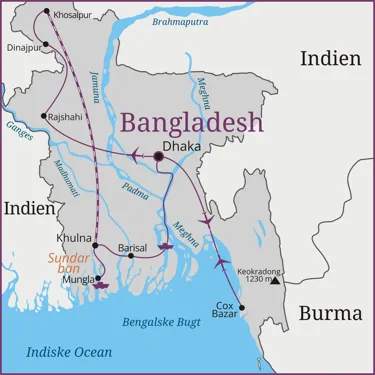 Bangladesh - Dhaka - Cox Bazar - Rajshani - Khosalpur - Khulna - Mungla - Barisal