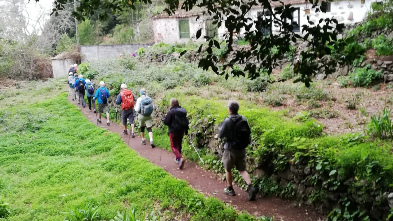 Vi anbefaler at medbringe vandrestave på Viktors Farmors vandreferie La Gomera. Foto Javier Ramirez