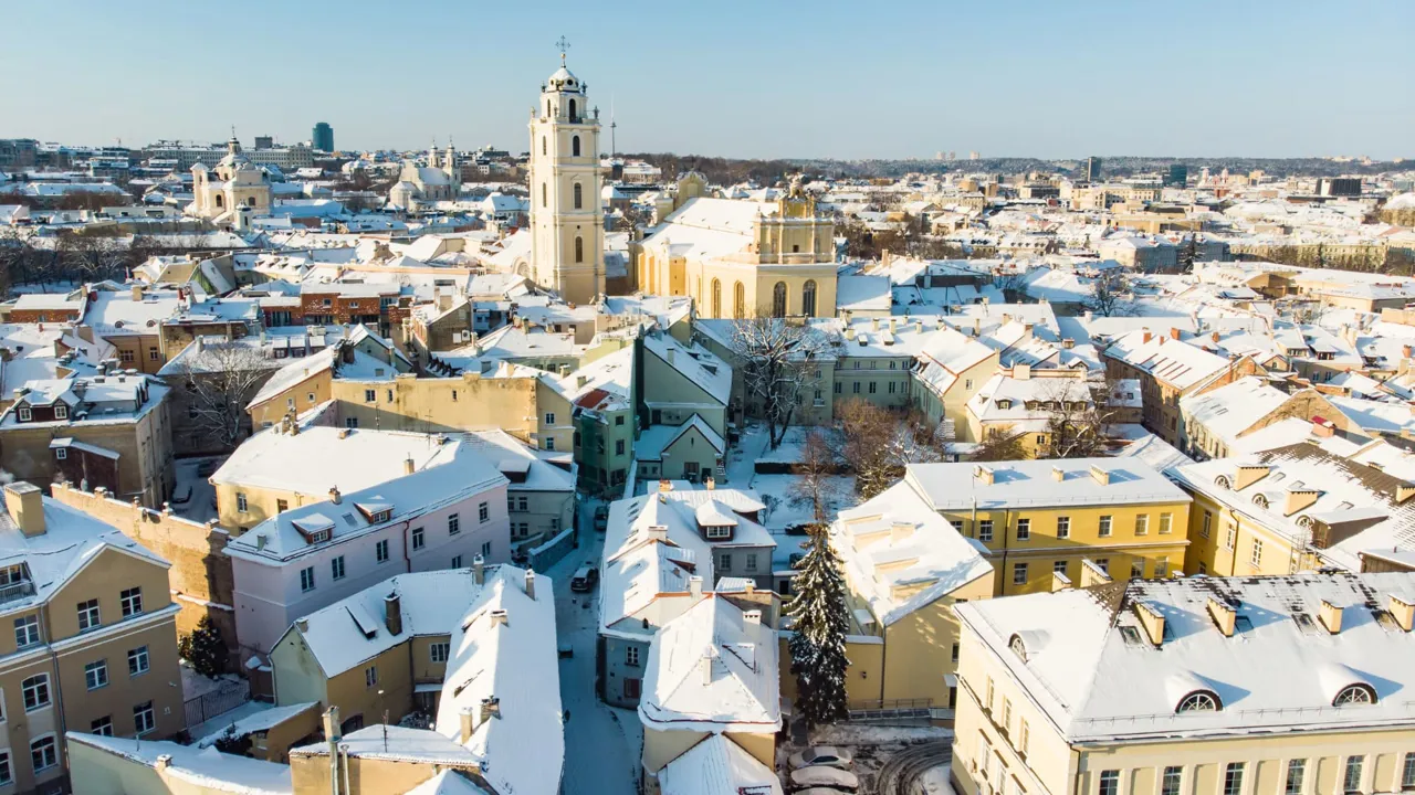 Den gamle bydel i Vilnius er på UNESCO’s Verdensarvsliste. Foto Viktors Farmor