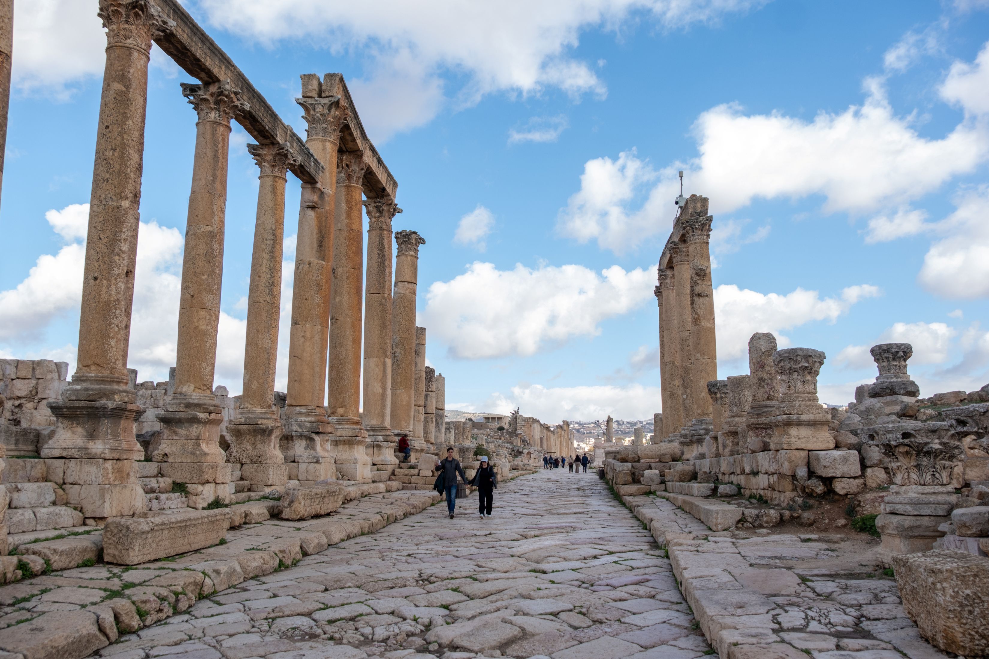 I  Jerash, der ofte kaldes “Østens Pompeji” oplever vi et af de bedst bevarede eksempler på romersk arkitektur uden for Italien. Foto Carsten Lorenzen