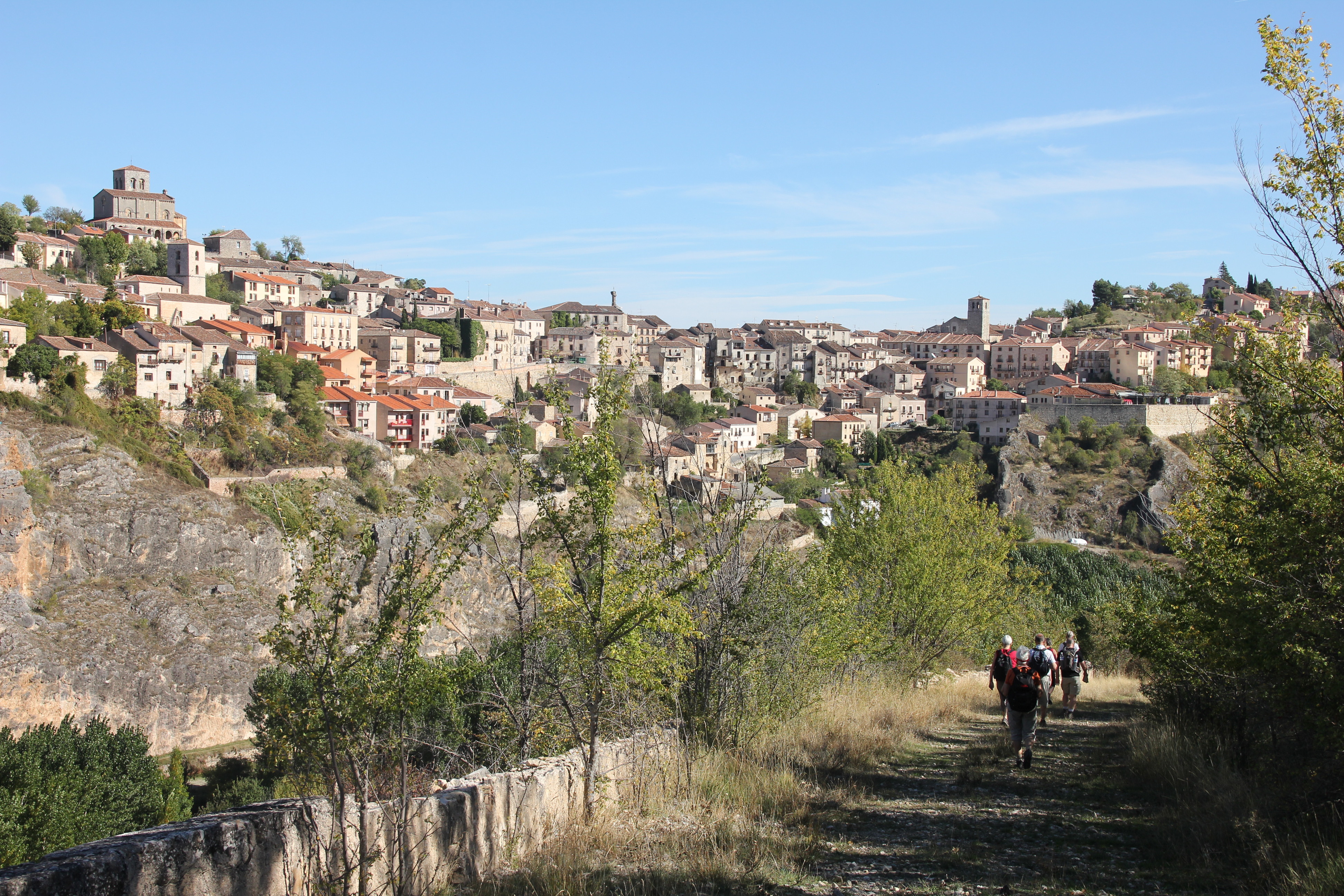 Vores vandretur slutter i Sepúlveda, hvor vi overnatter. Foto Javier Ramírez Elsel