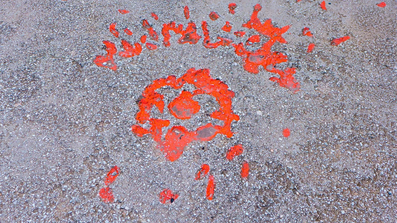 A Sarajevo Rose er et mindesmærke for de mennesker, som blev dræbt af bomber under krigen i 90erne. Foto Viktors Farmor