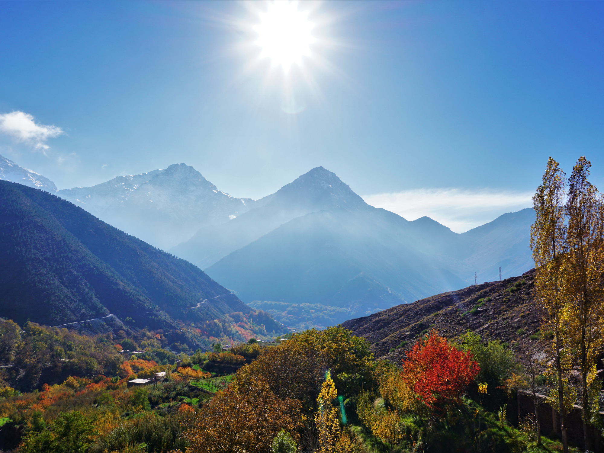 Vi tager en udflugt i Atlasbjergene, hvor vi vandrer og besøger en berberfamilie. Foto Kathrine Svejstrup