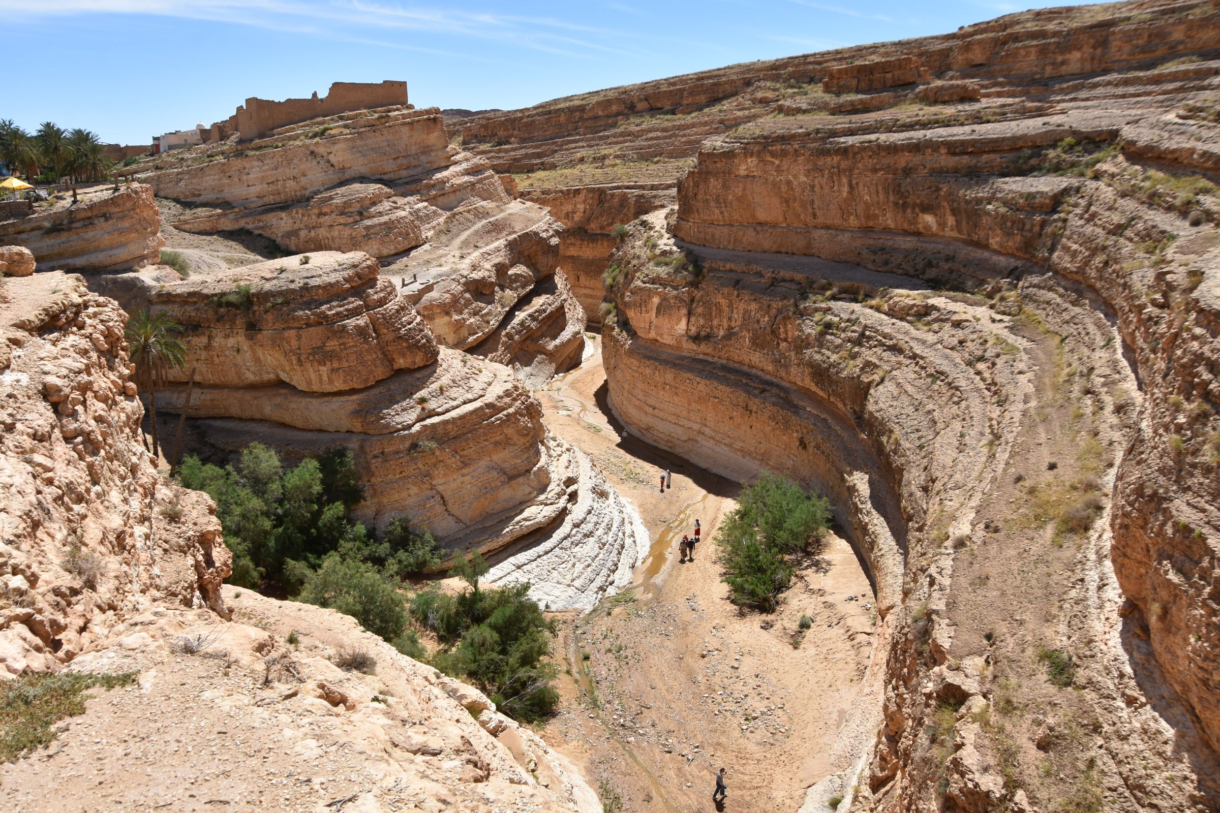Det imponerende og dramatiske landskab ved Tamerza i det sydvestlige Tunesien. Foto Tom Dalsgaard