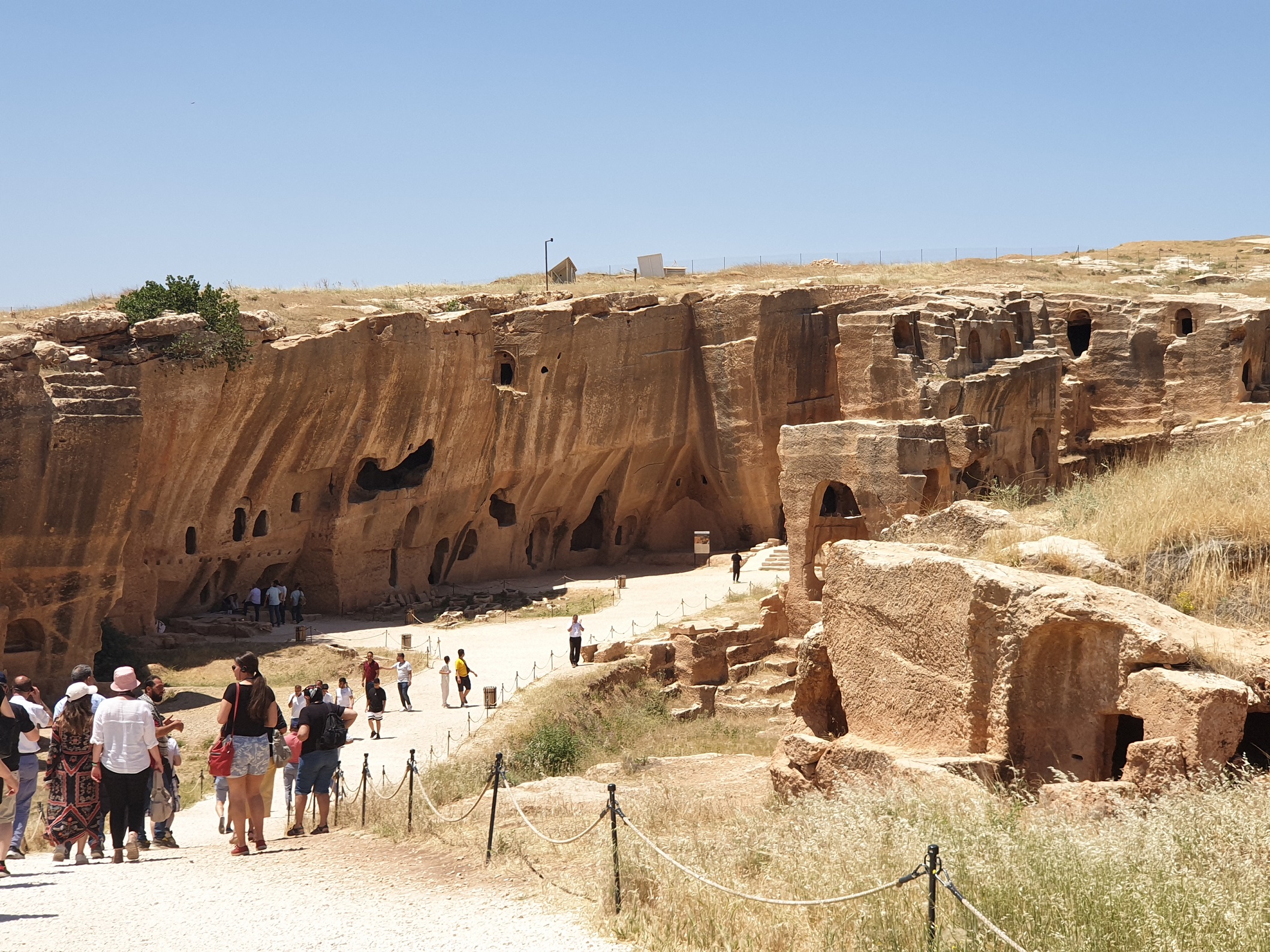 Hulebyen Dara har udgjort en sikker fæstning for romerne. Foto Kirsten Gynther Holm
