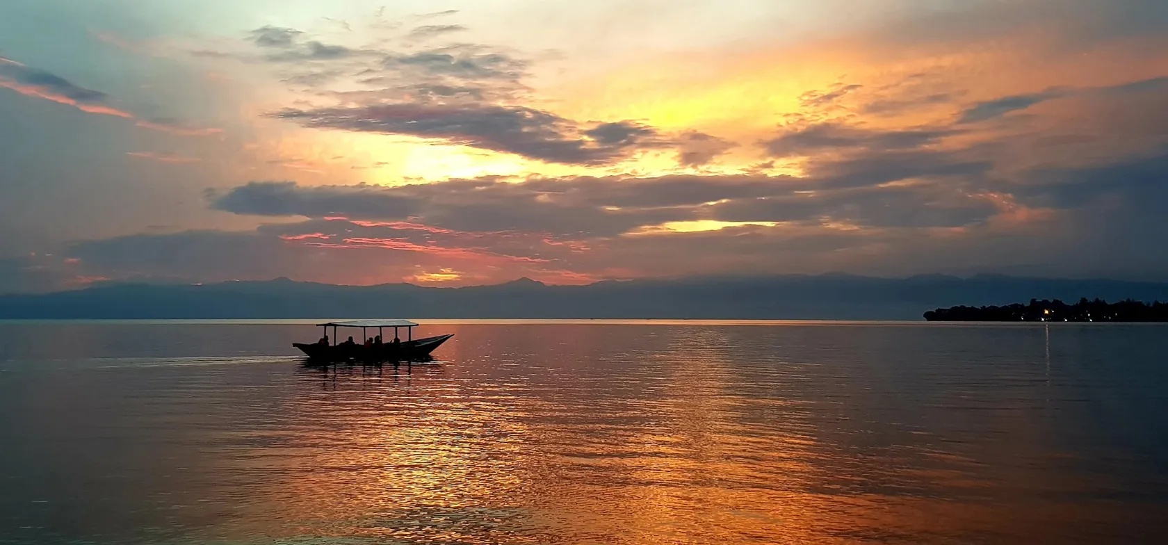 Lake Kivu er en Afrikas største søer.